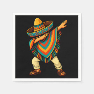 Cinco de Mayo Dabbing Mexicaanse Poncho Servet