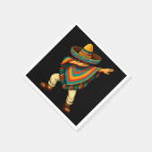 Cinco de Mayo Dabbing Mexicaanse Poncho Servet (Hoek)