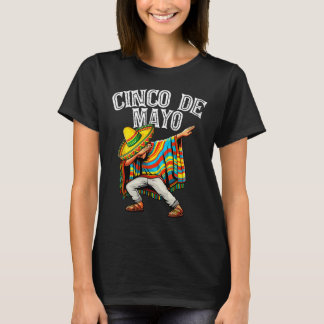 Cinco de Mayo Dabbing Mexican Poncho Sombrero Pet T-shirt