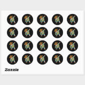 Cinco de Mayo Dabbing Poncho Sombrero Fun Mexicaan Ronde Sticker (Vel)