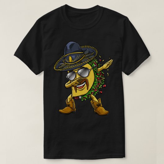 Cinco de Mayo Dabbing Taco Hombre T-shirt (Design voorkant)