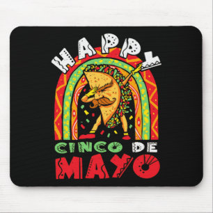 Cinco de Mayo Dabbing Taco Rainbow Mexican Festiva Muismat
