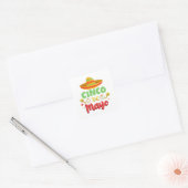 Cinco De Mayo Dag, Happy Cinco de mayo Vierkante Sticker (Envelop)