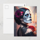 Cinco de Mayo Dag van de Dode Schoonheid met Roos Briefkaart (Voorkant / Achterkant)