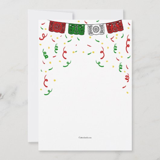 Cinco de Mayo Dancers Invitation Kaart (Achterkant)