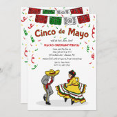 Cinco de Mayo Dancers Invitation Kaart (Voorkant / Achterkant)