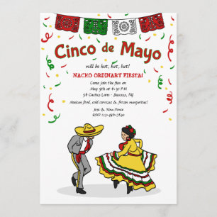 Cinco de Mayo Dancers Invitation Kaart