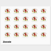 Cinco de Mayo Dancing Peppers Ronde Sticker (Vel)