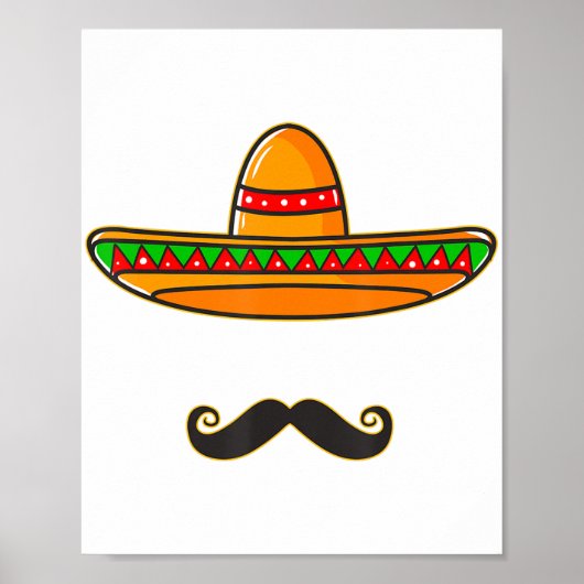 Cinco de Mayo Day Mexican Gifts Nacho Gemiddelde C Poster (Voorkant)