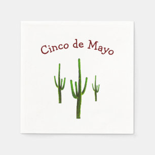 Cinco de Mayo Desert Saguaro Cactus Servet
