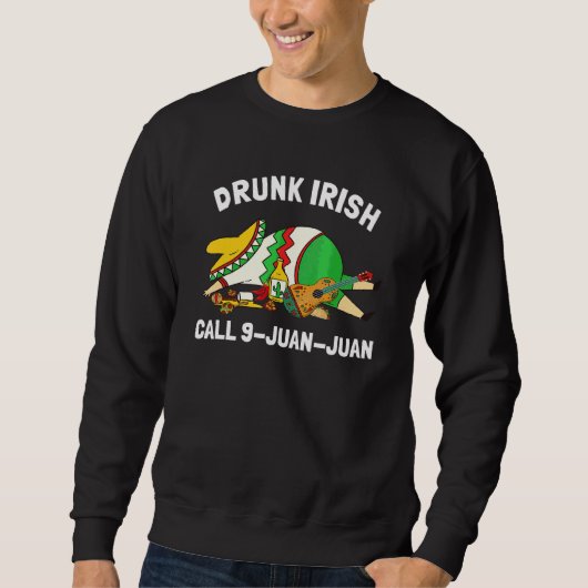 Cinco De Mayo Drink het Ierse Drink team Mexicaans Trui (Voorkant)