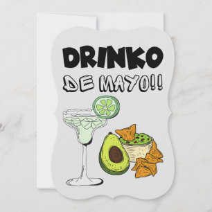 Cinco de Mayo Drinko de Mayo Funny Pun Kaart