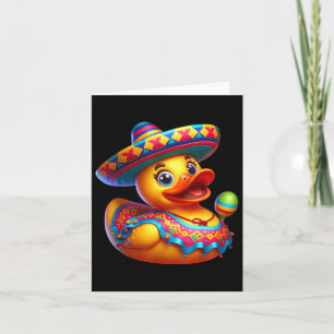 Cinco De Mayo Duck Mexicaanse Sombrero Fiesta Part Kaart