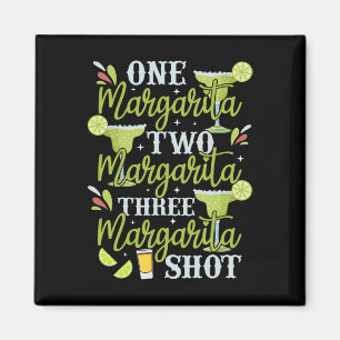 Cinco De Mayo Een Margarita Twee Margarita Drie Ma Magneet