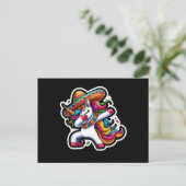 Cinco de Mayo Eenhoorn Briefkaart (Staand voorkant)