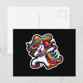 Cinco de Mayo Eenhoorn Briefkaart (Voorkant / Achterkant)