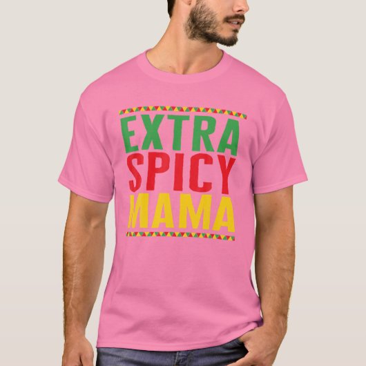 Cinco De Mayo Extra Spicy Mama kan 5 mei Mexicaans T-shirt (Voorkant)