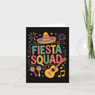 Cinco de Mayo Family Matching Fiesta Squad Mexicaa Kaart