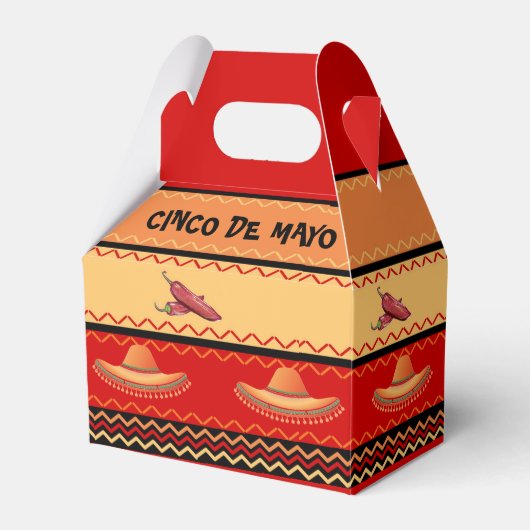 Cinco De Mayo Favor Gift Box Bedankdoosjes (Voorkant Zijde)
