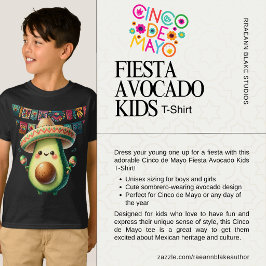 Cinco de Mayo Feest Avocado Kids T-shirt