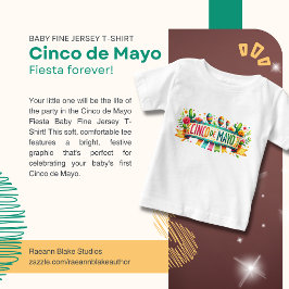 Cinco de Mayo Feest Baby Fijne Jersey T-Shirt