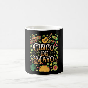 Cinco De Mayo Feest Cute Feest Elementen Koffiemok