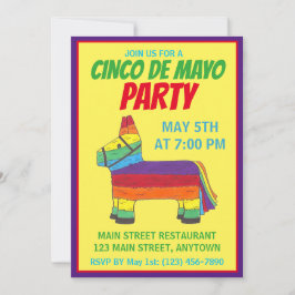 Cinco de Mayo Feest Fiesta Regenboog Ezel Piñata Kaart