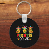 Cinco De Mayo Feest Fiesta Squad Bijpassende Famil Sleutelhanger (Voorkant)