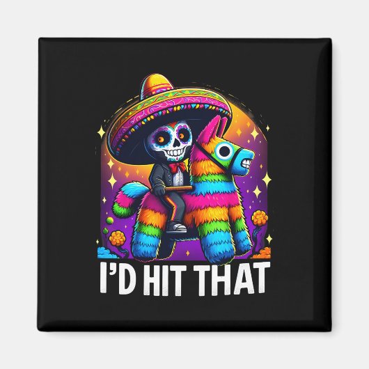 Cinco De Mayo Feest Grappig Mexicaans Feest Pinata Magneet (Voorkant)