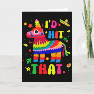 Cinco De Mayo Feest Ik Sla Die Pinatas Grappig Mex Kaart