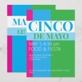 Cinco De Mayo Feest  Kaart (Voorkant / Achterkant)
