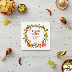Cinco de Mayo Feest – Kleurrijk Feestelijke Vierin Servet