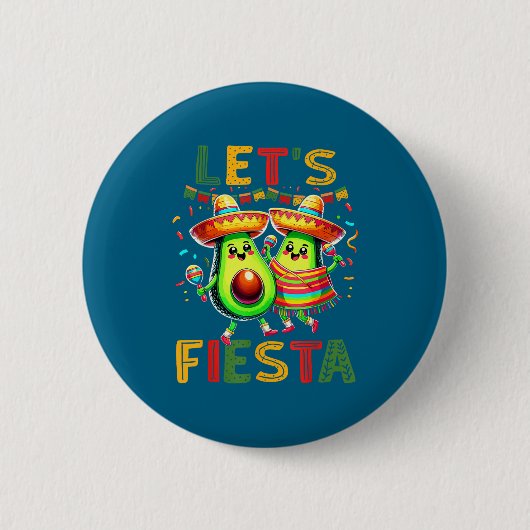 Cinco de mayo-feest Mexicaans feest Ronde Button 5,7 Cm (Voorkant)