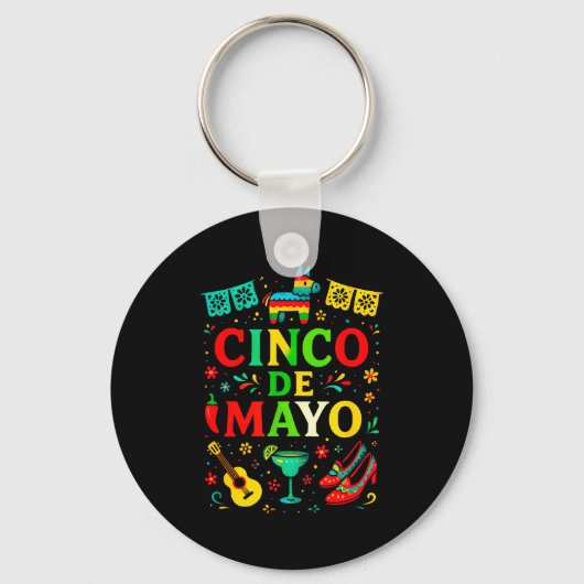 Cinco de mayo - feest Mexicaans feest vieren  Sleutelhanger (Voorkant)