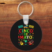 Cinco de mayo - feest Mexicaans feest vieren  Sleutelhanger (Voorkant)