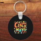 Cinco De Mayo Feest Mexicaans Sleutelhanger (Voorkant)