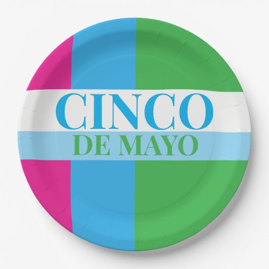 Cinco De Mayo Feest Papieren Bordje (Voorkant)