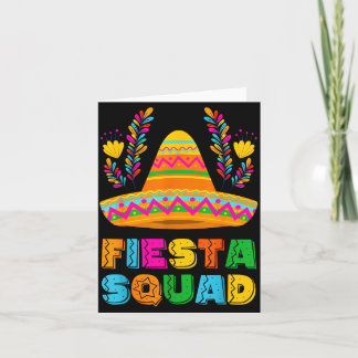 Cinco de mayo feest squad familie bijpassende groe kaart