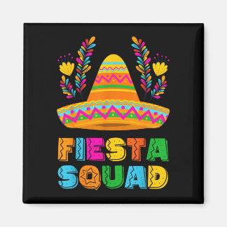 Cinco de mayo feest squad familie bijpassende groe magneet