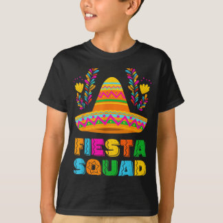 Cinco de mayo feest squad familie bijpassende groe t-shirt
