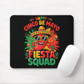 Cinco De Mayo Feest Squad Grappige Mexicaanse 5 De Muismat (Met muis)