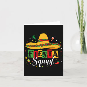 Cinco De Mayo Feest Squad Mexicaans Feest Cinco De Kaart