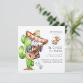 Cinco de Mayo-feest uitnodiging (Staand voorkant)
