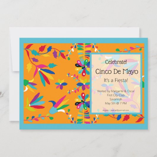 Cinco de Mayo-feest uitnodiging (Voorkant)