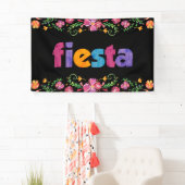 Cinco de Mayo Feestbanner - Levendig Bloemmotief Spandoek (Insitu)