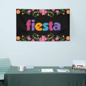 Cinco de Mayo Feestbanner - Levendig Bloemmotief Spandoek (Beurs)