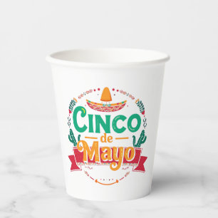 Cinco de Mayo Feestelijke Fiesta Hoed Papieren Bekers