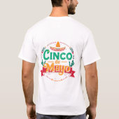 Cinco de Mayo Feestelijke Fiesta Hoed T-shirt (Achterkant)