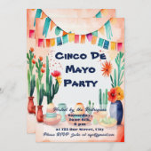 Cinco De Mayo Feestje Kaart (Voorkant / Achterkant)