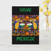Cinco De Mayo Feestparkiet Kaart (Gele Bloem)